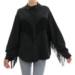 CAMICIA FRANGE NERO